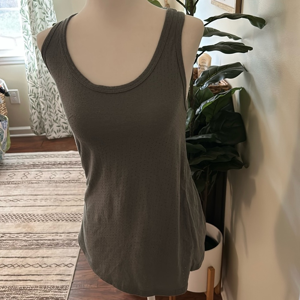 Gray razorback workout top, gray , size XS